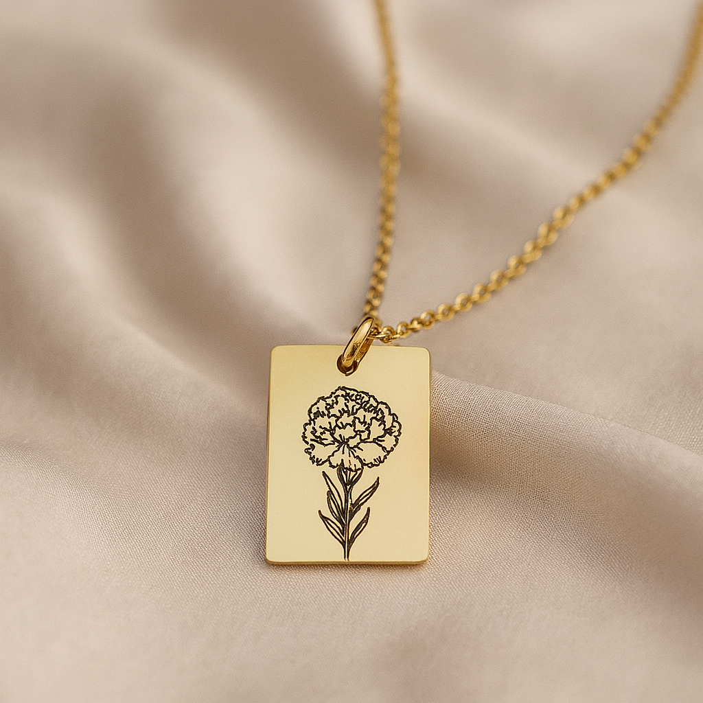 Custom Birth Flower Jewelry