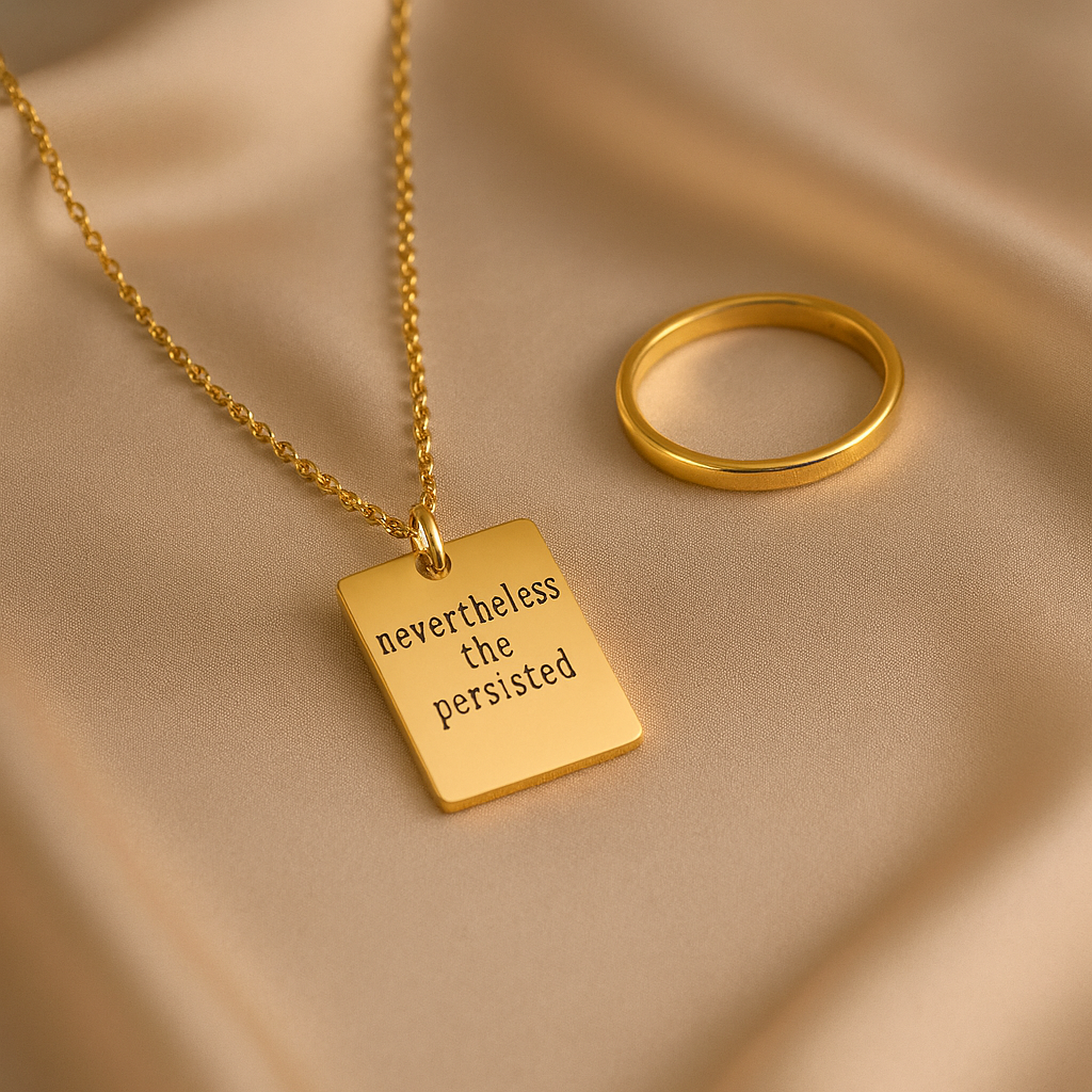 Nevertheless she persisted jewellery