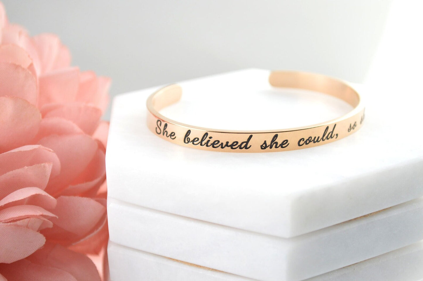 She believed she could so she did bracelet
