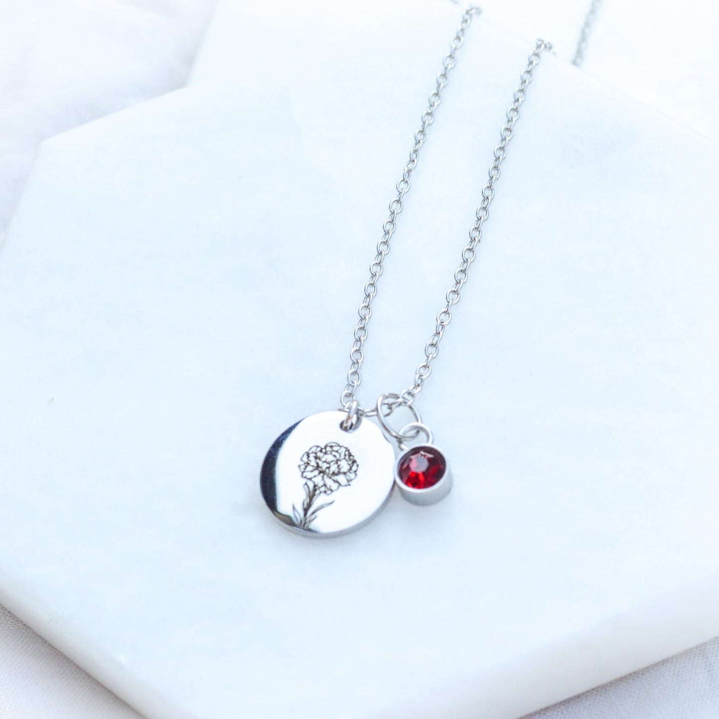 Custom Birth Flower Jewelry