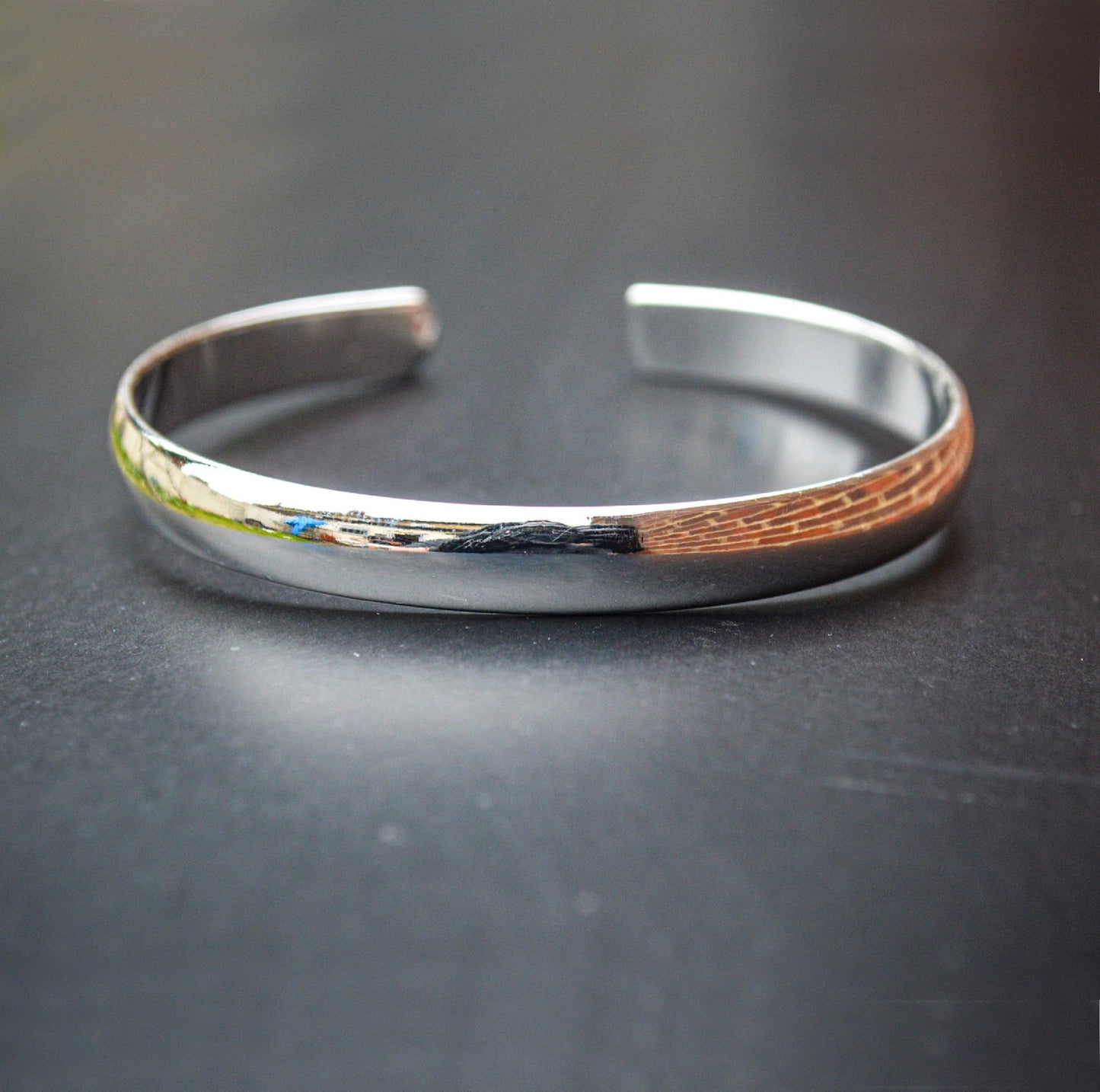 Silver Round Bangle
