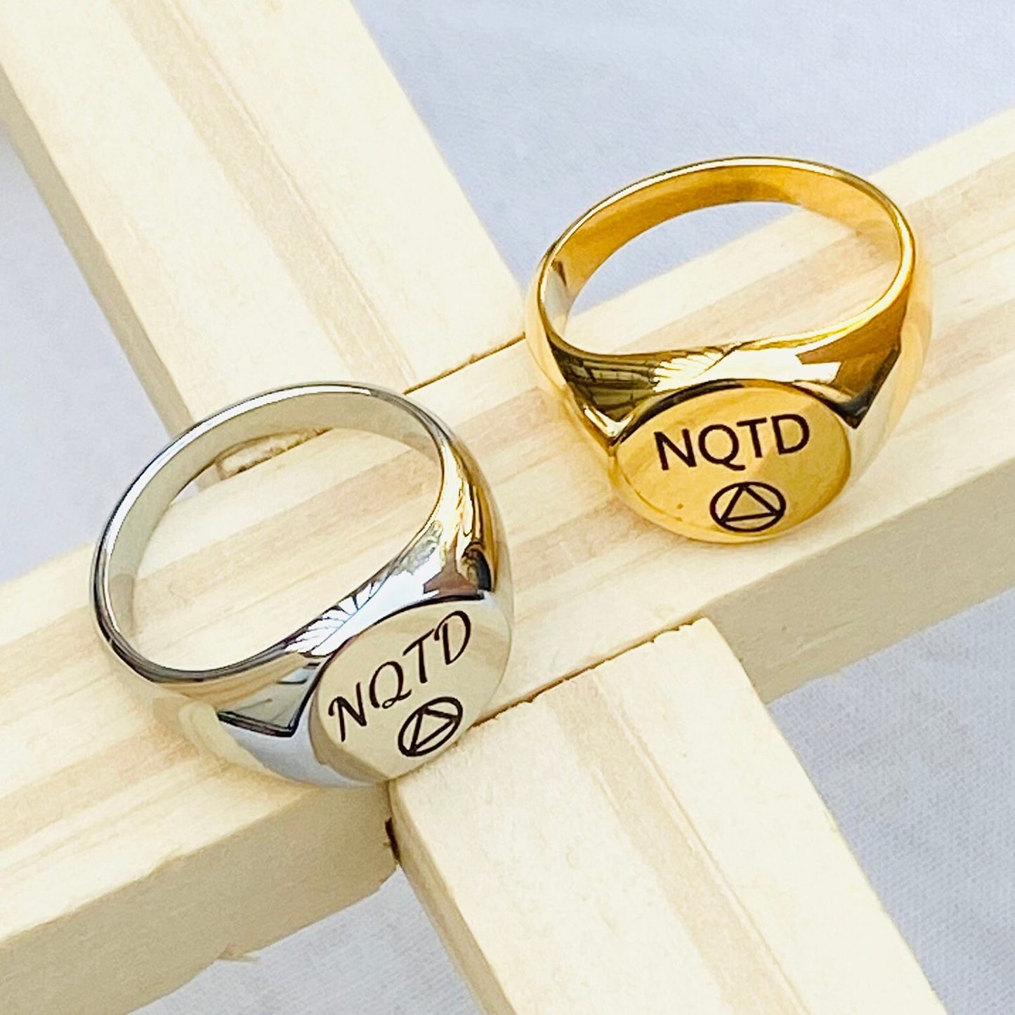 Sobriety NQTD Signet Ring