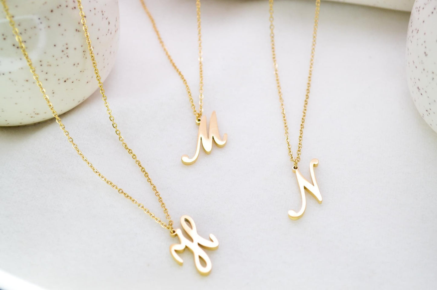 Cursive Initial Necklace