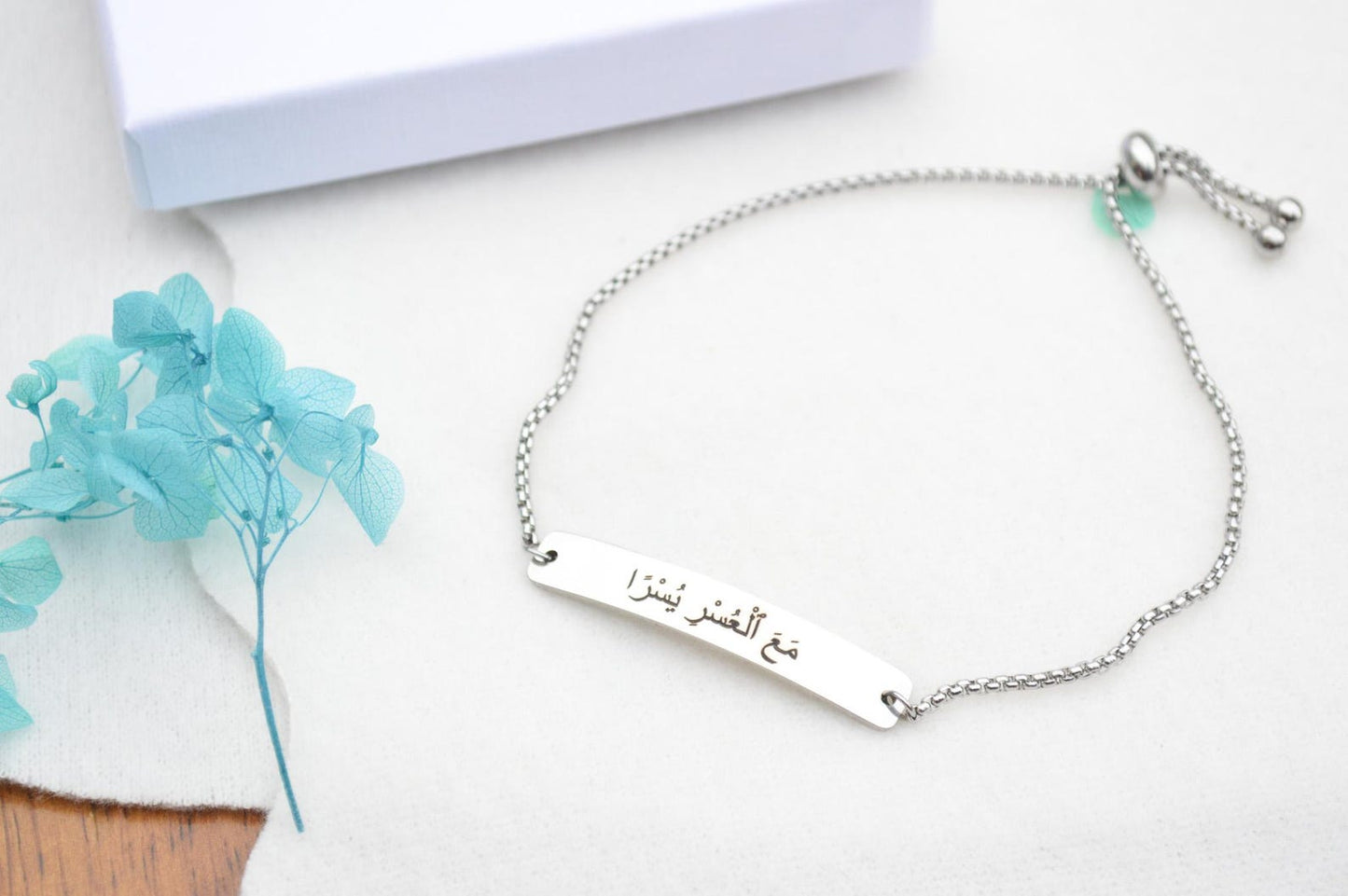 Arabic Slider Bracelet