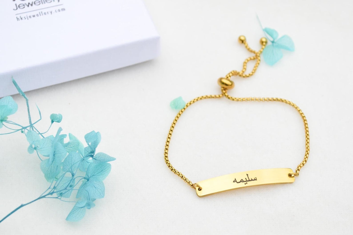 Arabic Slider Bracelet