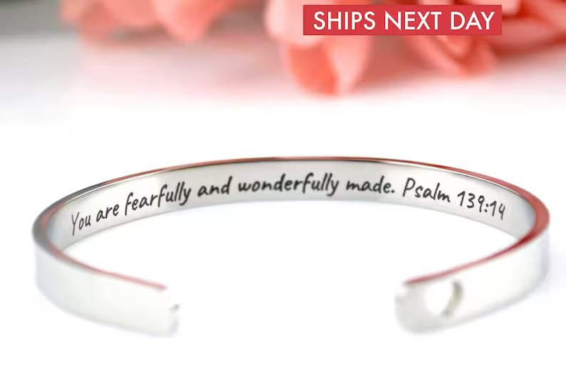 Christian Uplifting Cuff Bracelet