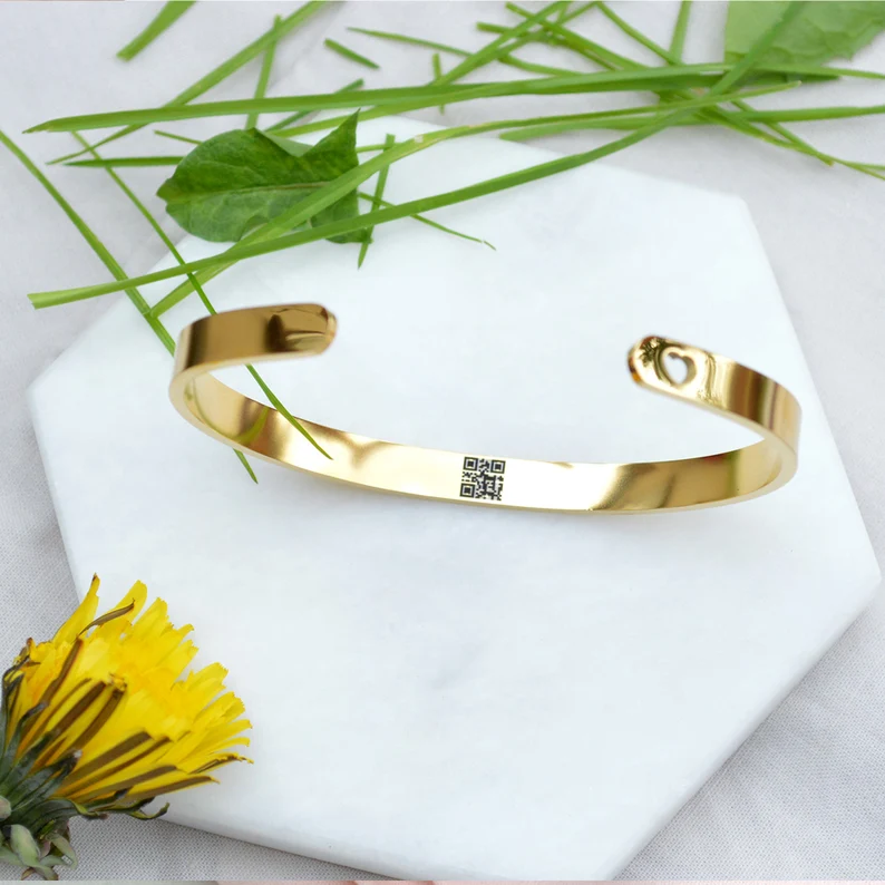 QR Code Cuff Bracelet