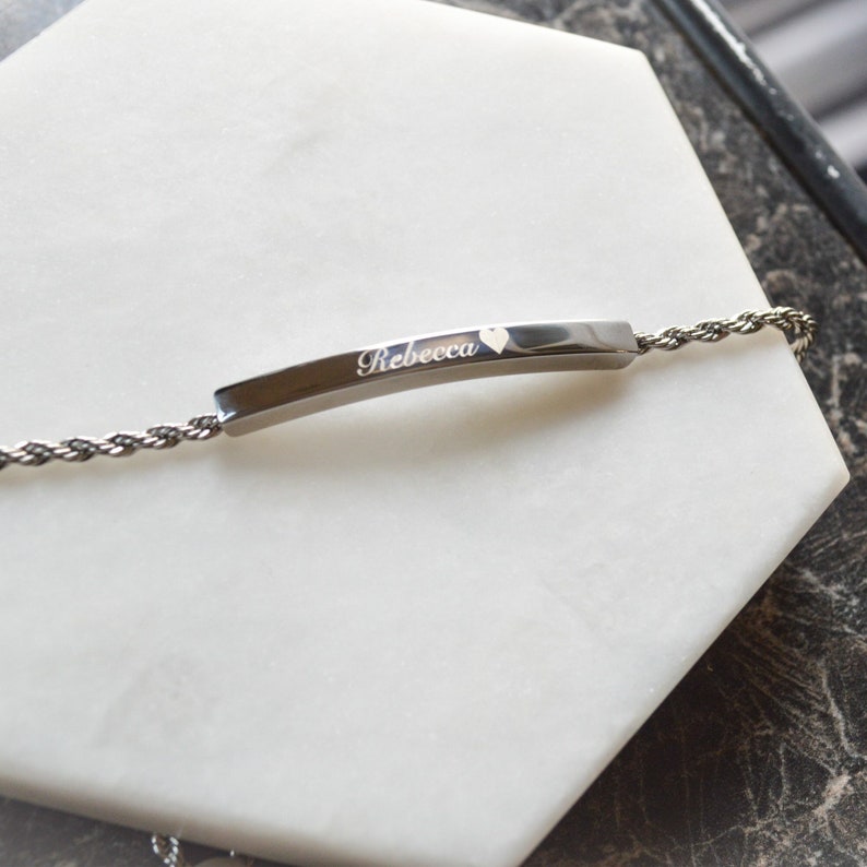 Personalized Name Slider Bracelet