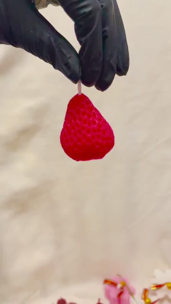 Strawberry candles | Christmas candles | Soy wax candle