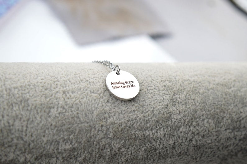 Personalised Christian Faith Necklace