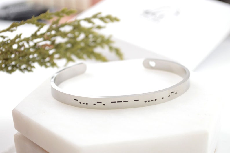 Morse Code Cuff Bracelet