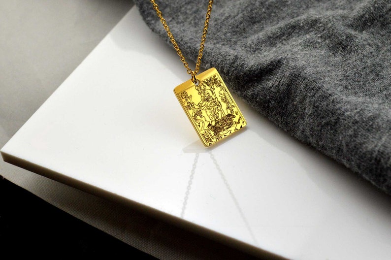 Personalised  St Christopher Necklace