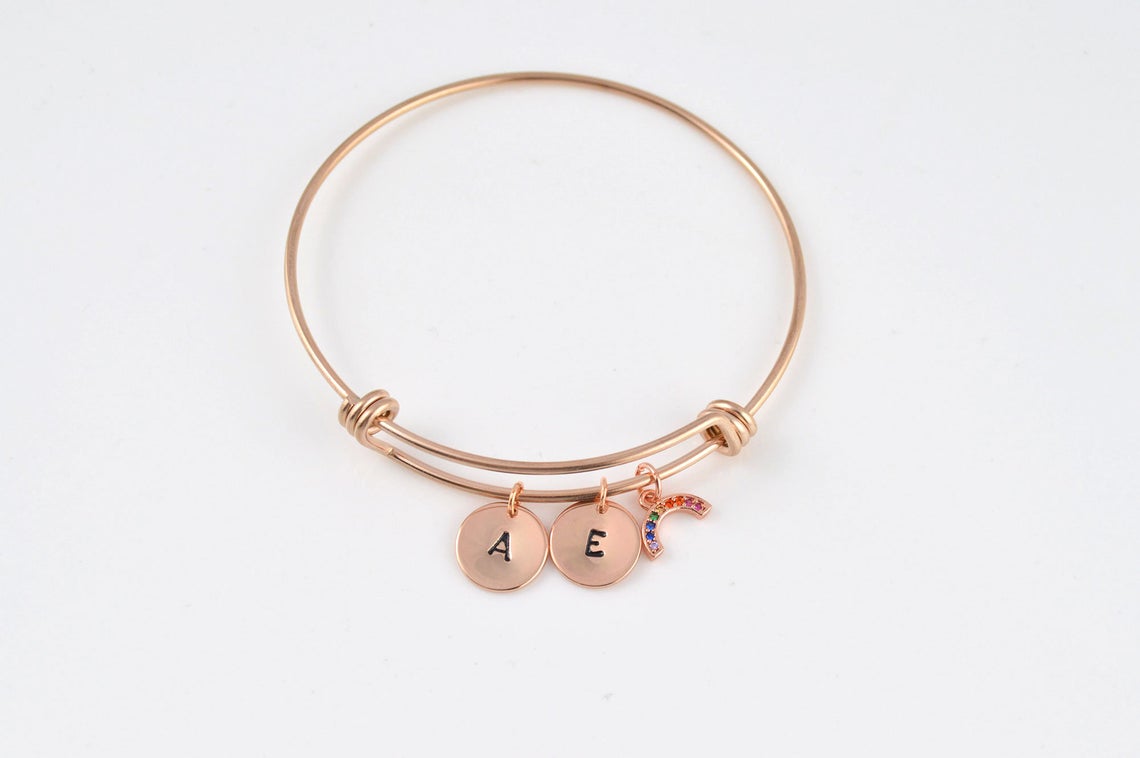 Rainbow Personalised Bangle