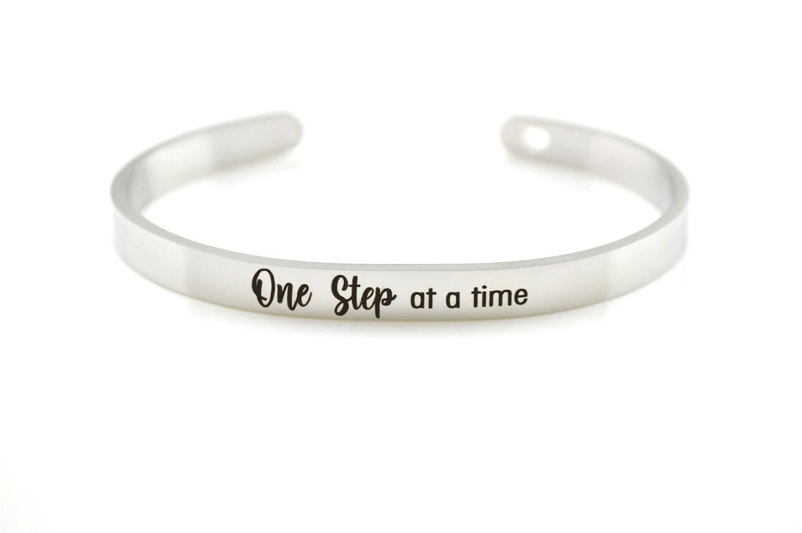 Personalised Silver Cuff Bracelet