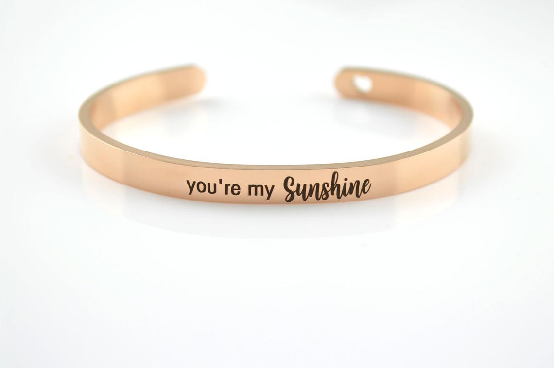 Personalised Silver Cuff Bracelet
