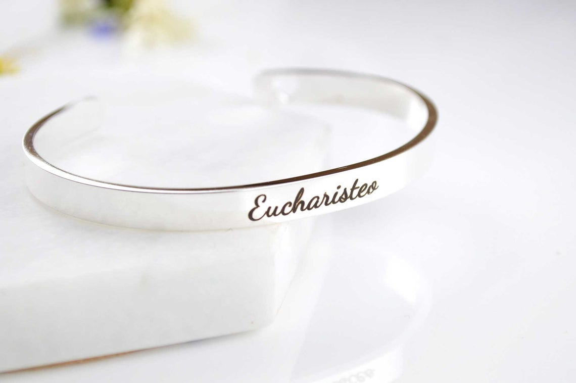 Eucharisteo - Gratitude Cuff Bracelet