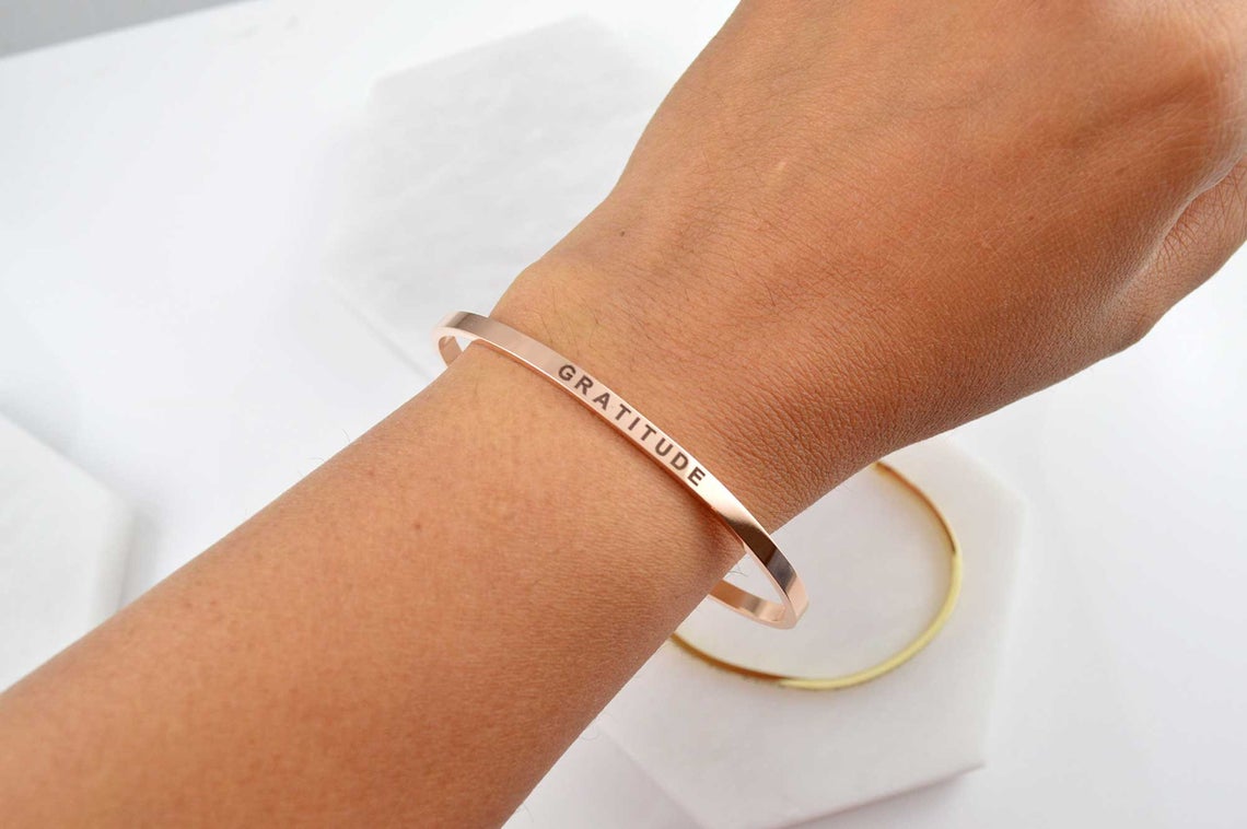 Gratitude Cuff Bracelet