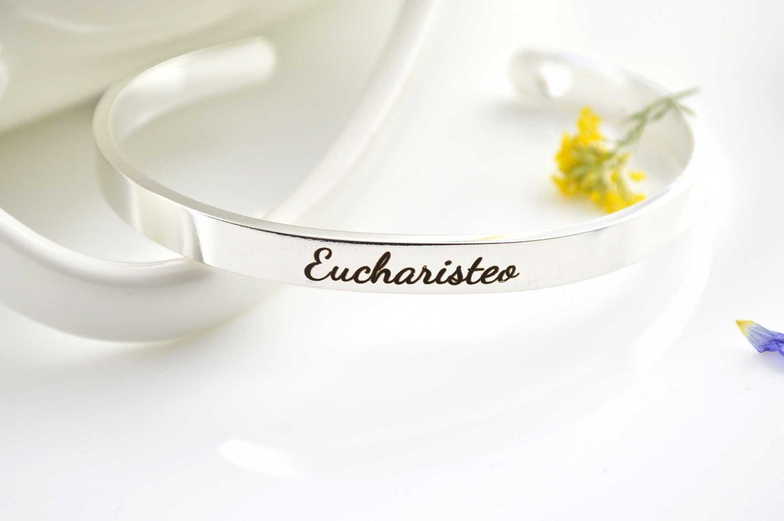Eucharisteo - Gratitude Cuff Bracelet