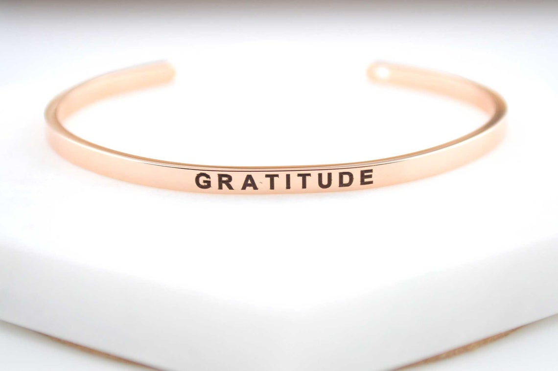 Gratitude Cuff Bracelet