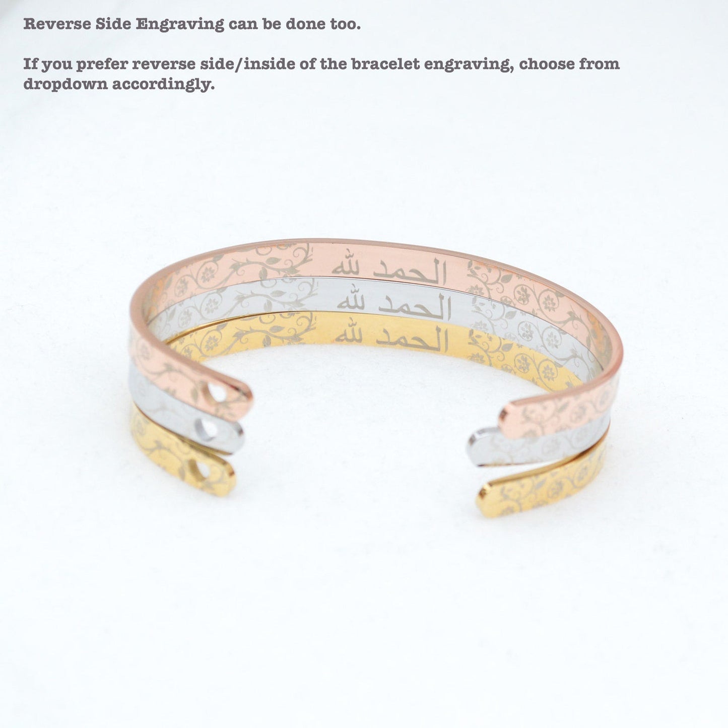 Personalised Arabic Cuff Bracelet