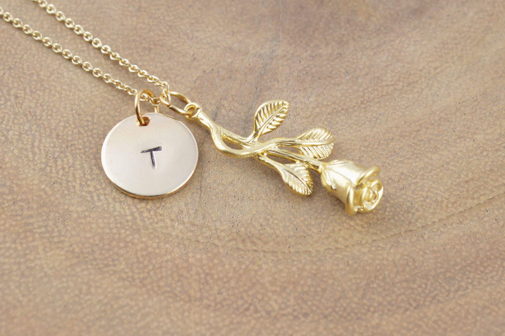 Rose Flower Pendant Jewellery