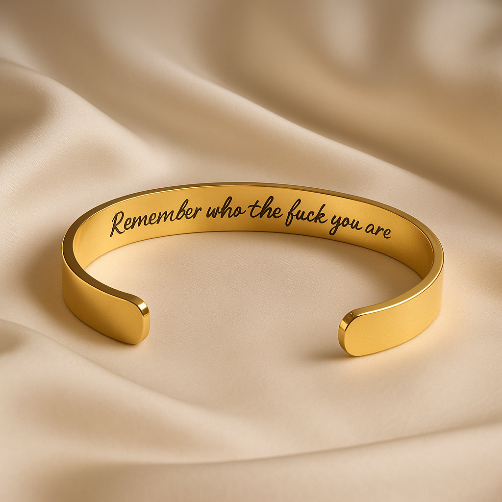 Personalised Cuff Swear Word Bracelet