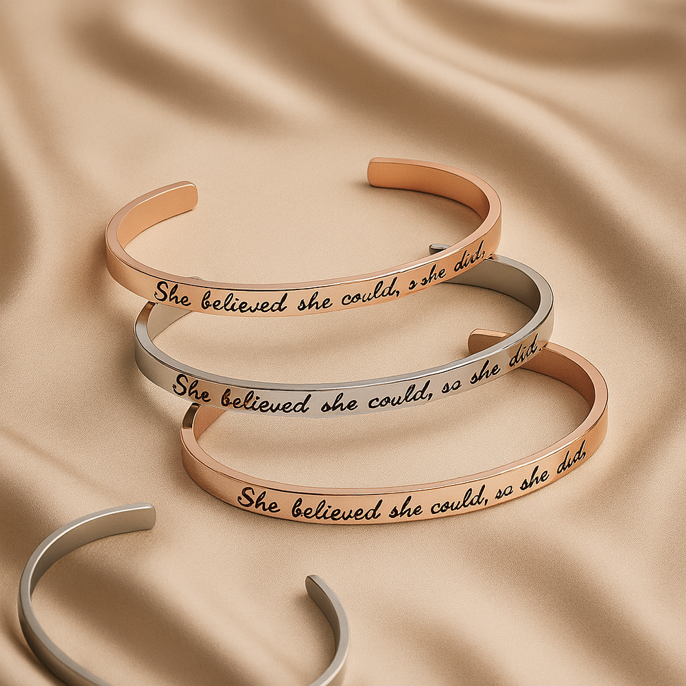 She believed she could so she did bracelet