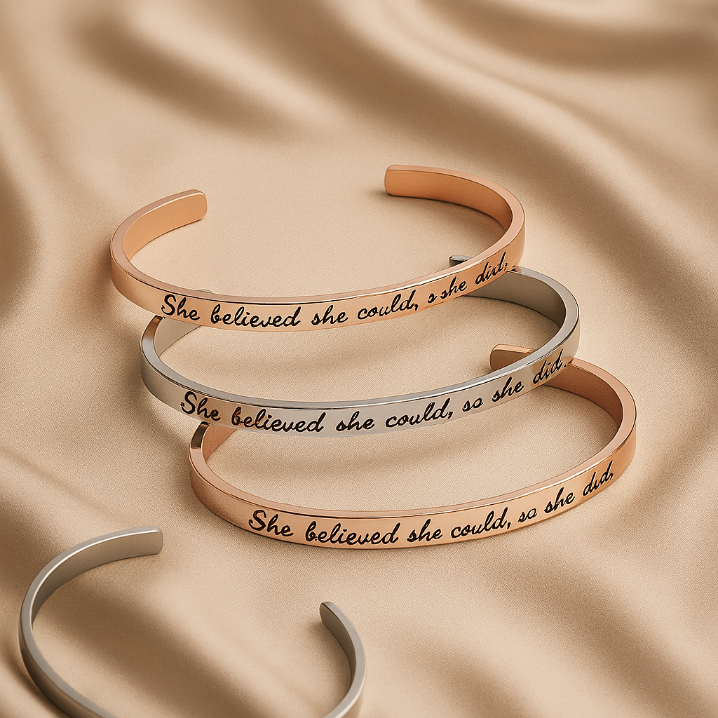 She believed she could so she did bracelet