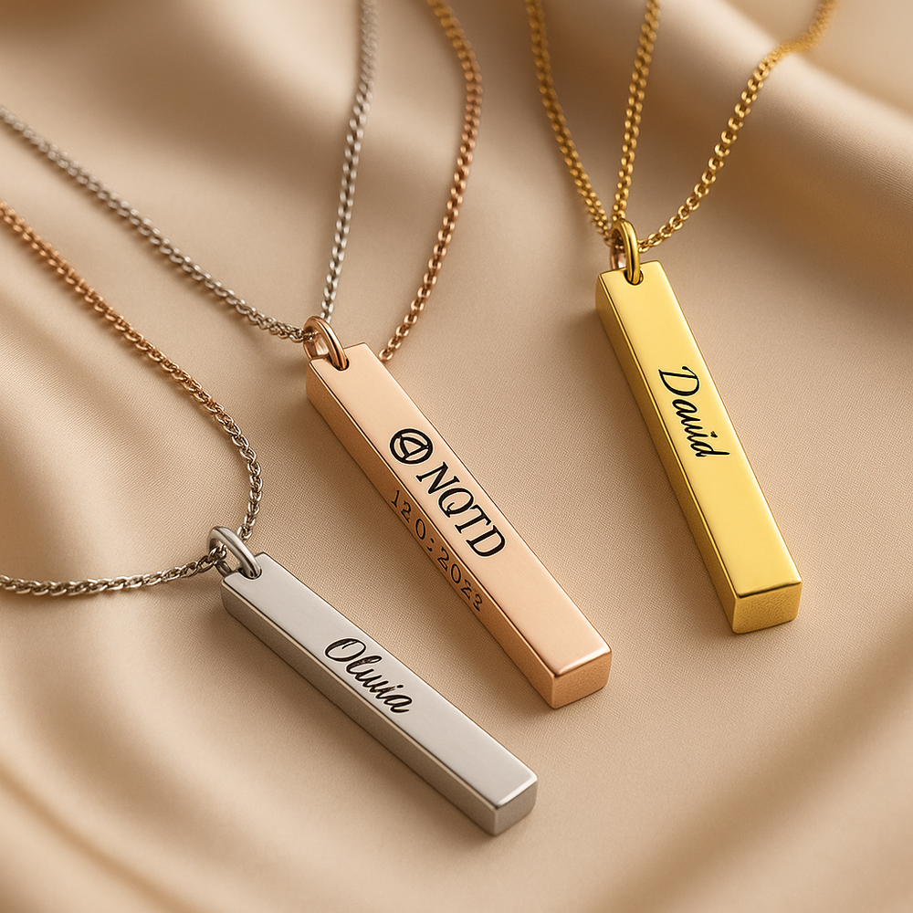 Sobriety NQTD Bar Necklace