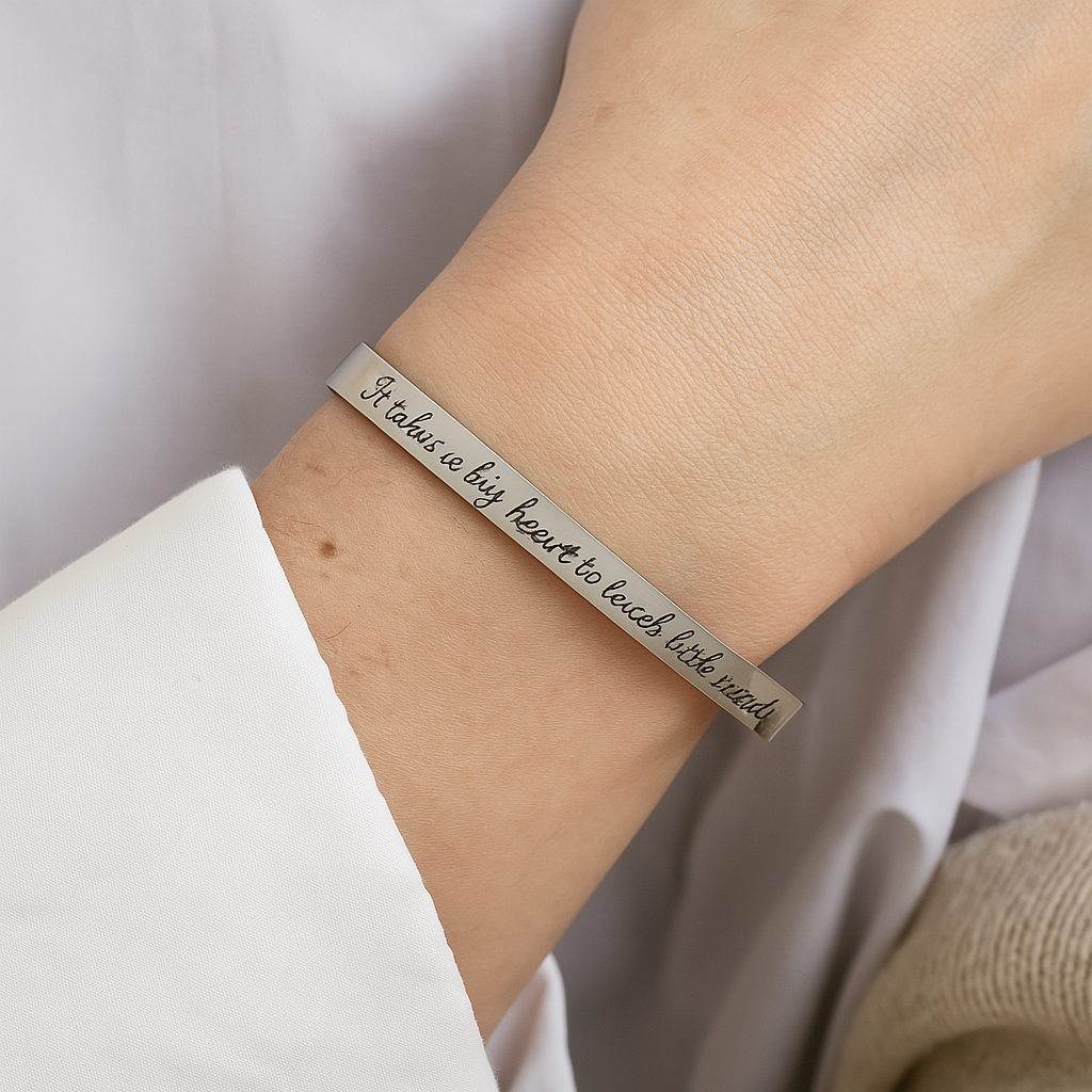 It takes a big heart to teach little minds - Teacher, Personalised Teacher Gift