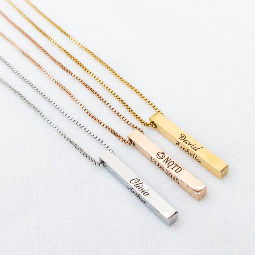 Sobriety NQTD Bar Necklace
