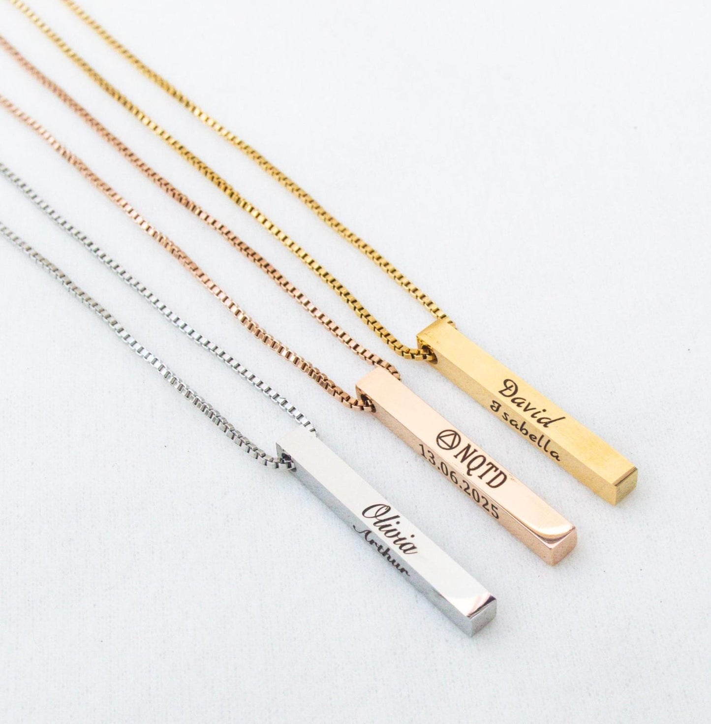 Sobriety NQTD Bar Necklace