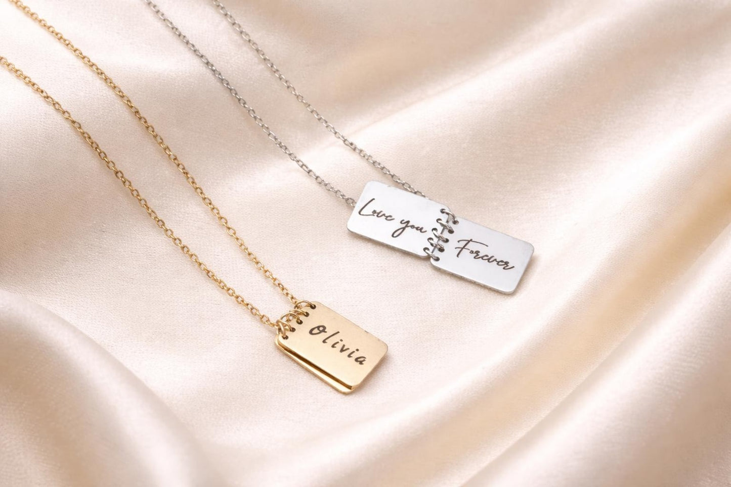 Notepad necklace, Personalized hidden message necklace, Long personalised message, Gift for Her