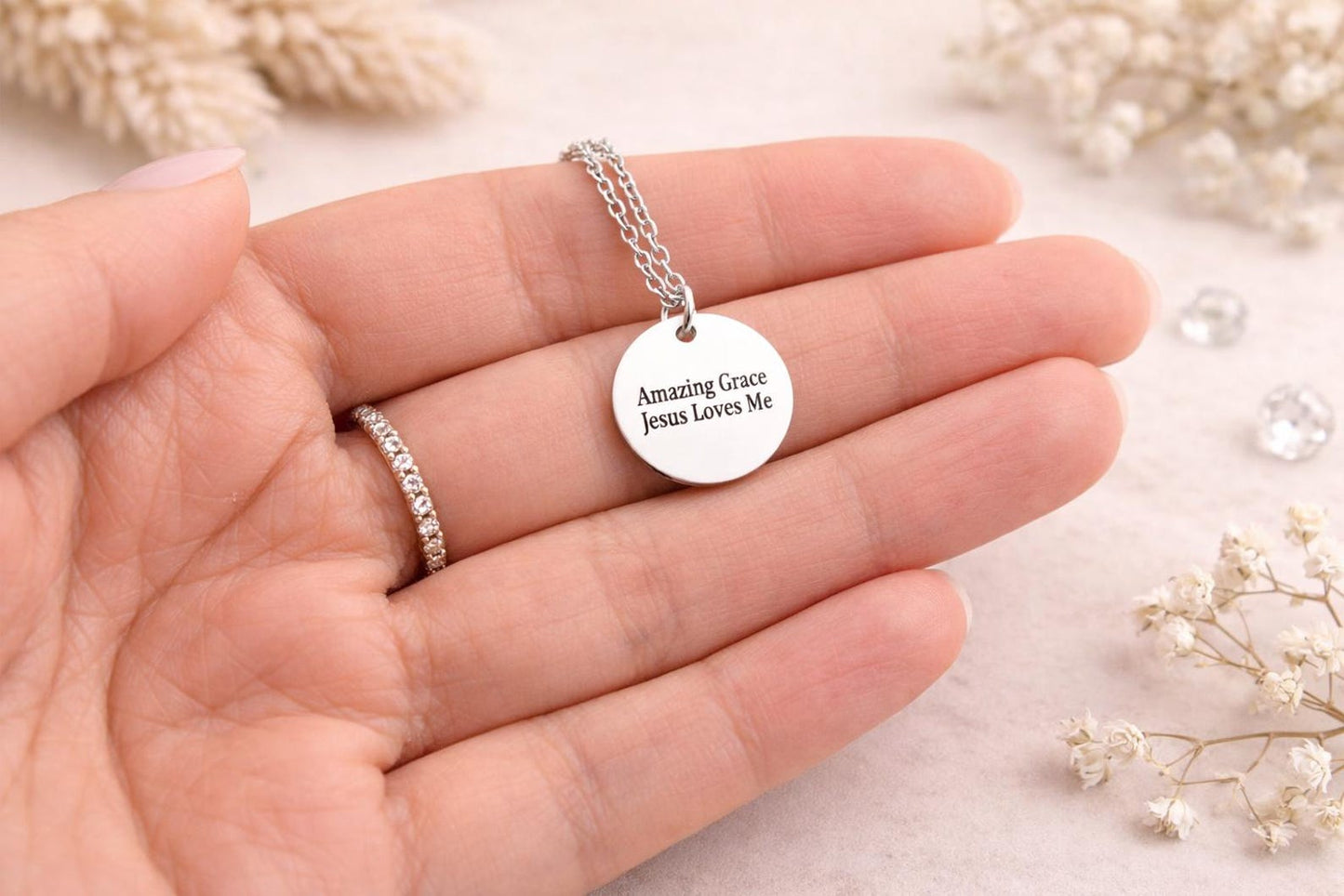 Christian Bible Verse Necklace, Personalised Jewelry, Uplifting Necklace, Christening Gifts, Necklace for Women