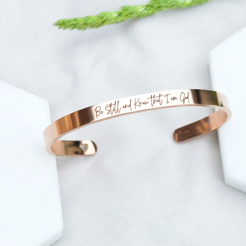 Christian Psalms Cuff Bracelet