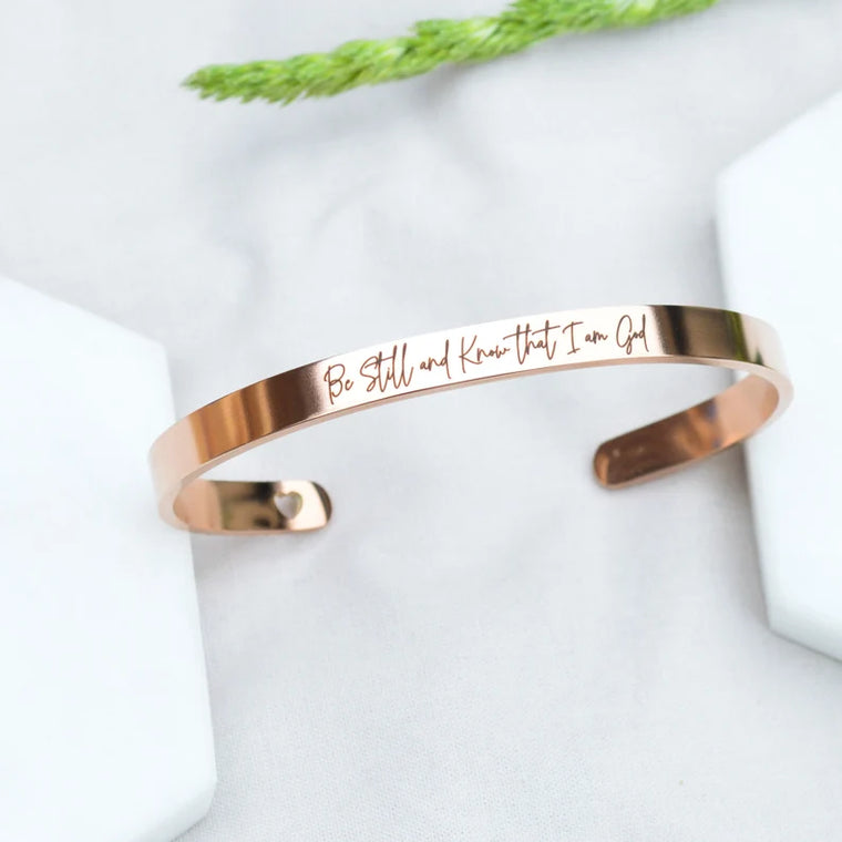 Christian Psalms Cuff Bracelet