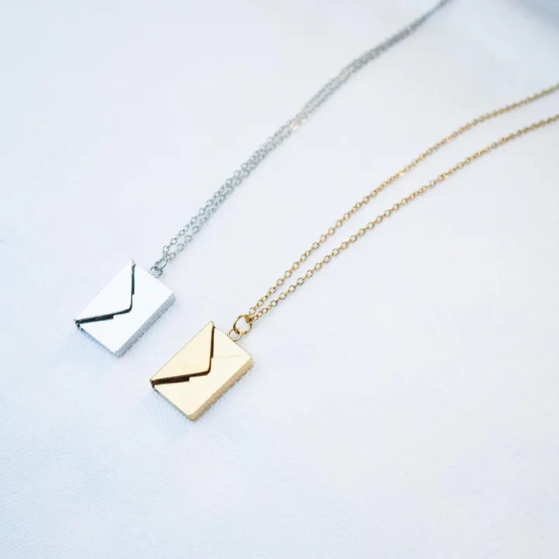 Handwriting Envelope Necklace
