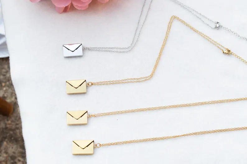 Personalised Arabic Envelope Necklace