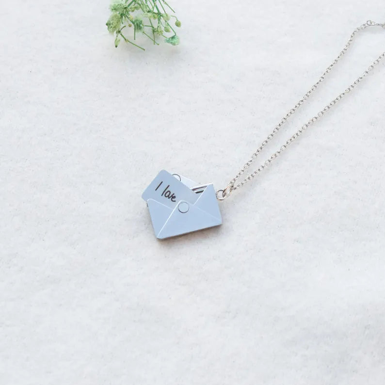 Personalised Arabic Envelope Necklace