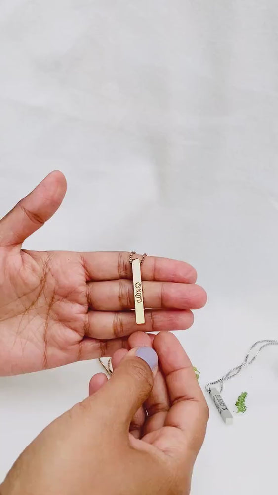 Sobriety NQTD Bar Necklace