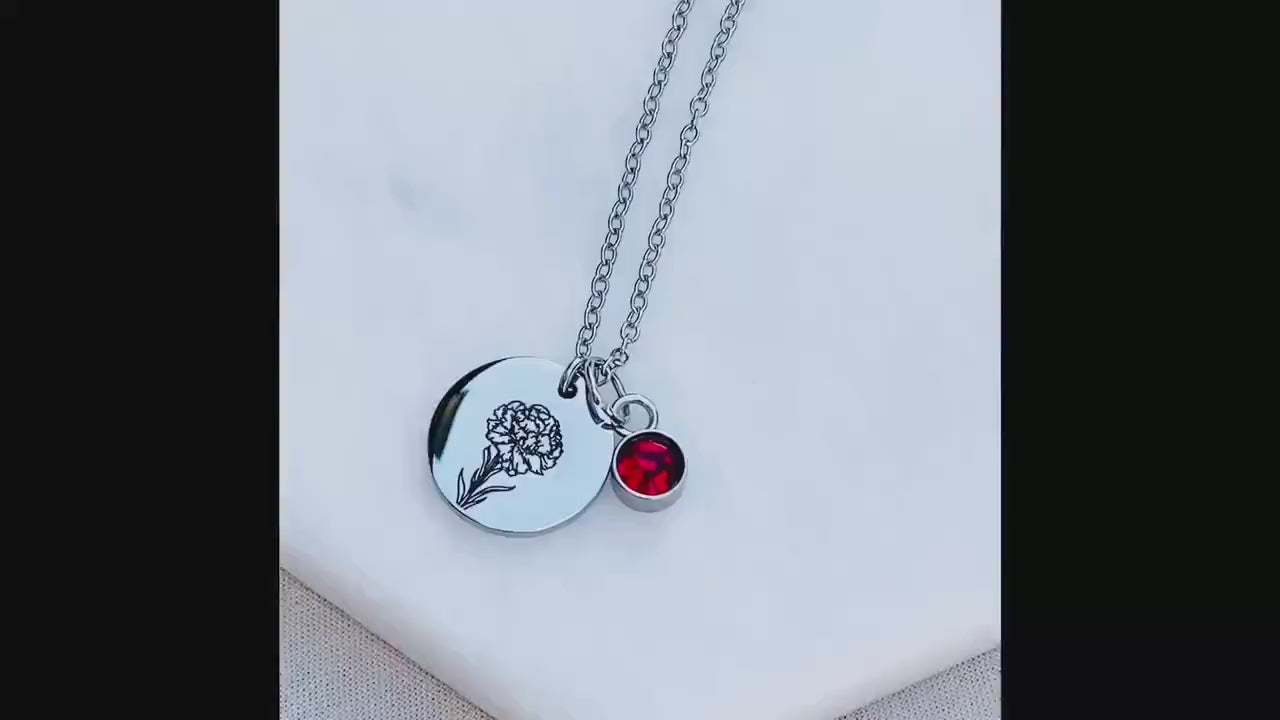 Custom Birth Flower Jewelry