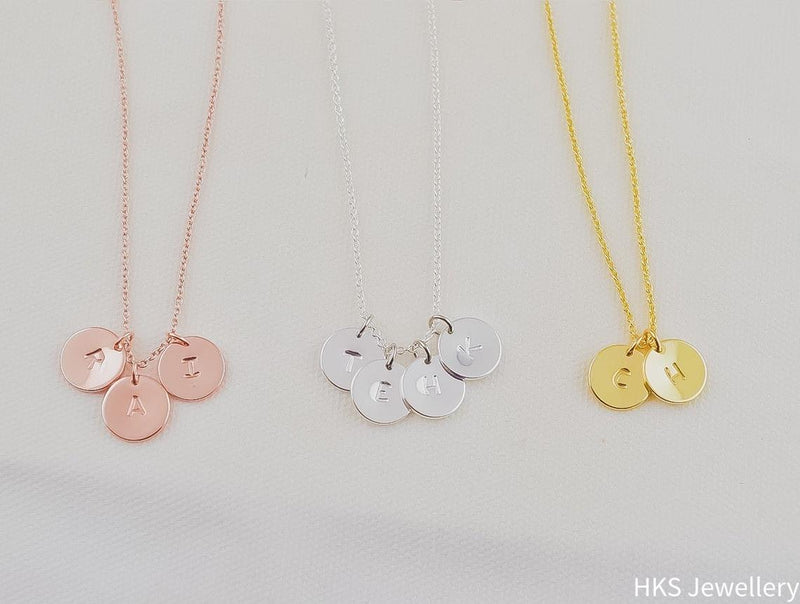 Name Initial Silver Necklace