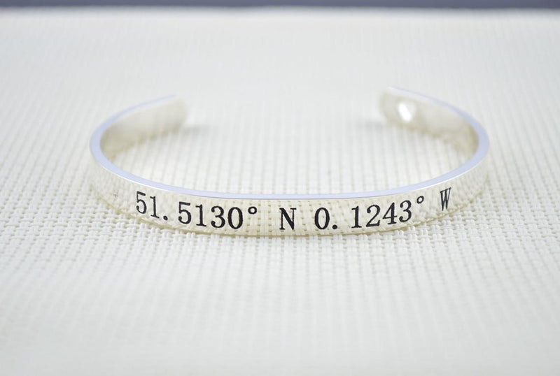 Engraved Bracelet Personalised Cuff