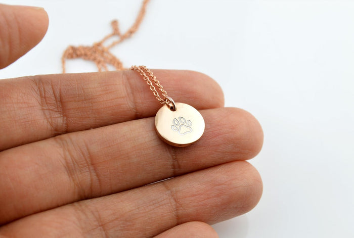 Dog Lover Paw Print Necklace