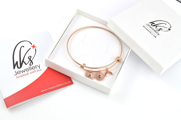 Rainbow Personalised Bangle