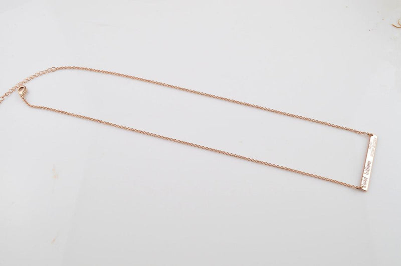 New Mom personalised name necklace, rose gold necklace, personalized jewelry for mothers, birthdate and weight necklaces for women