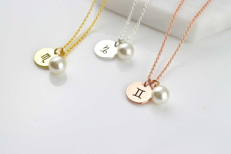 Zodiac Pearl Necklace