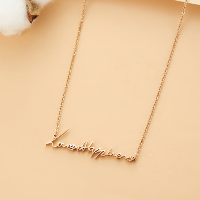Actual Handwriting Necklace, Solid Sterling Silver Necklace, Signature Necklace, Personalized name necklace, Handwriting Jewlry